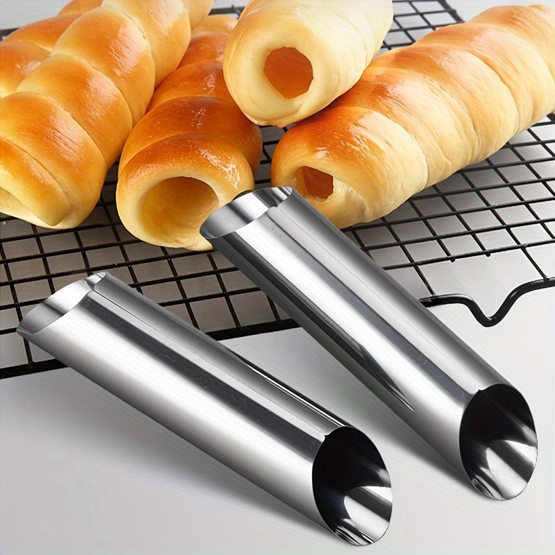 Danish Pancake Pan - Paslanmaz Çelik Cannoli Tüpleri Yapışmaz Krema