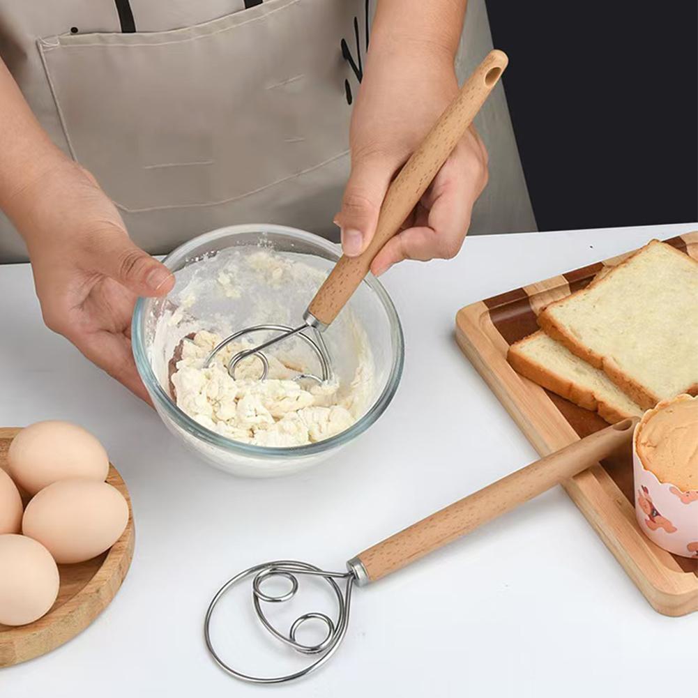 Danish Pancake Pan - Meşe saplı Danimarka hamur yoğurma aleti